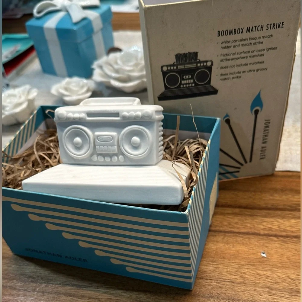 JONATHAN ADLER BOOMBOX MATCH STRIKE-RARE VINTAGE/RETIRED MINT/NEW 100%AUTHENTIC
